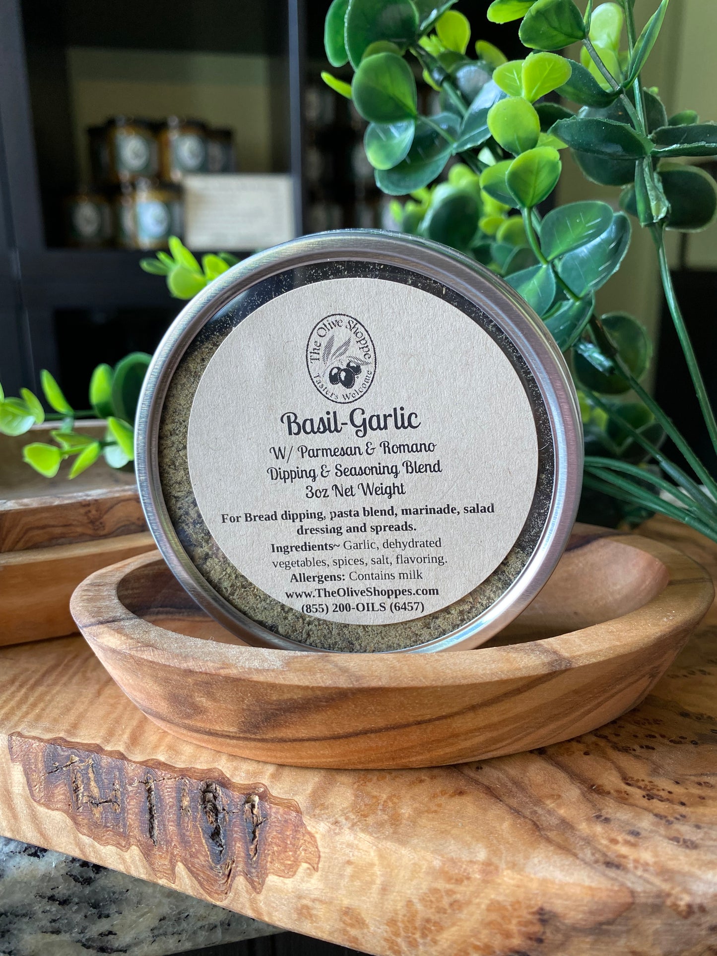 Basil-Garlic Spice Tin